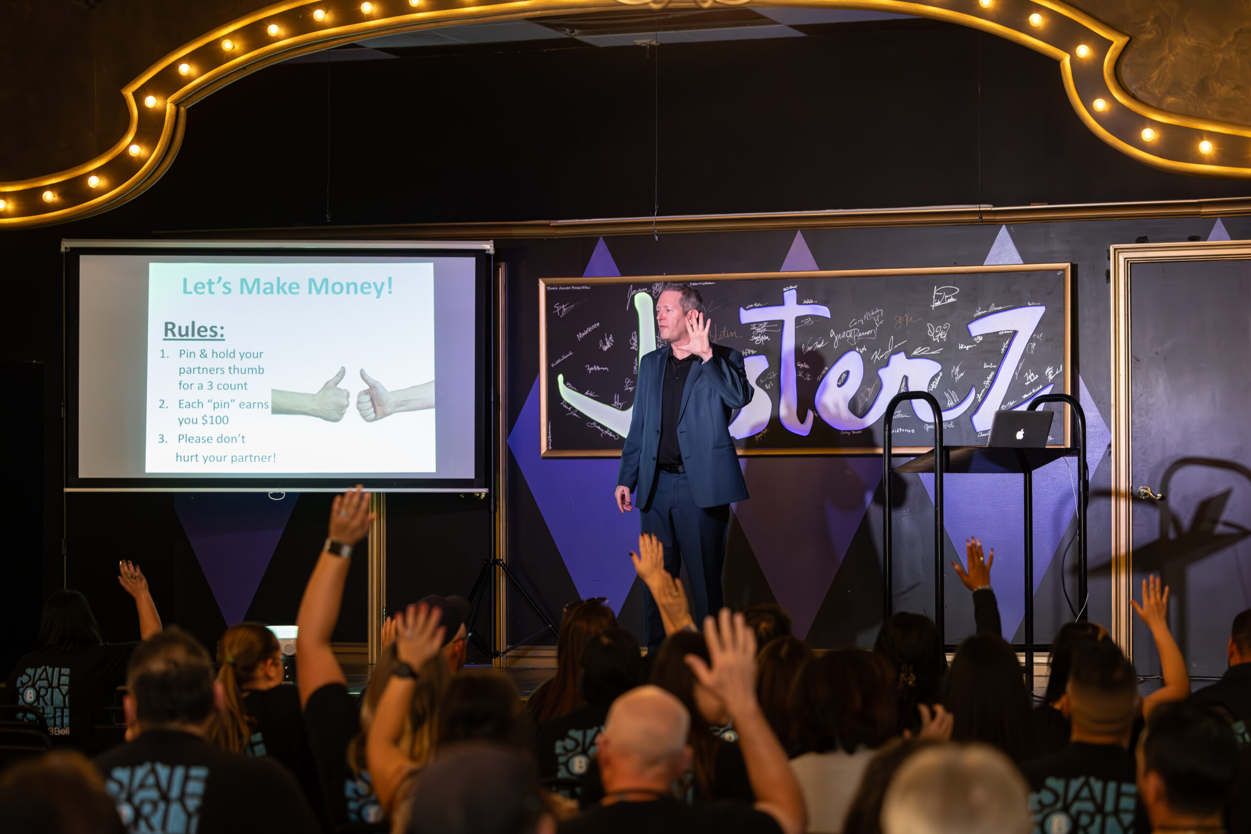Jef Rawls corporate training using improv activities